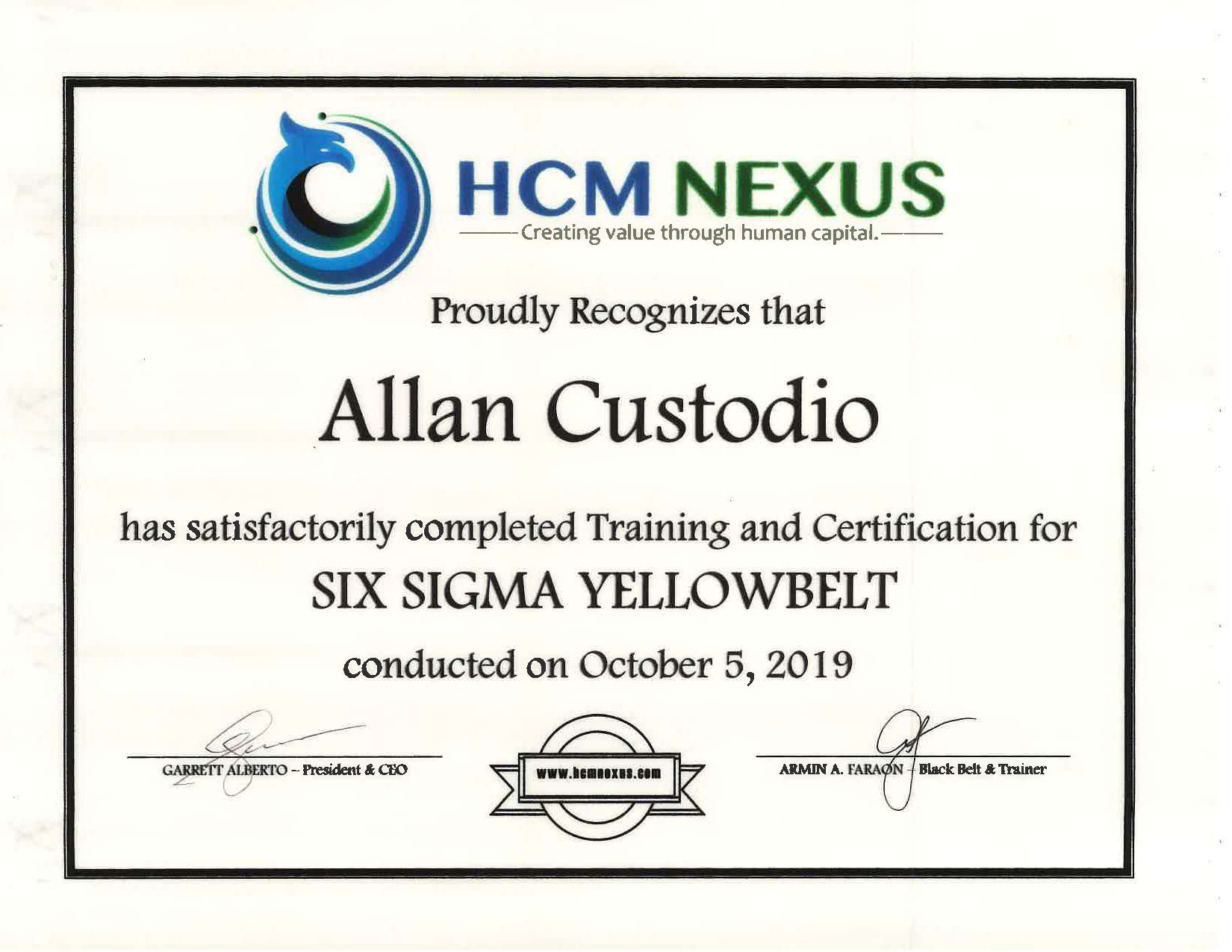 Six Sigma Yellow Belt Training