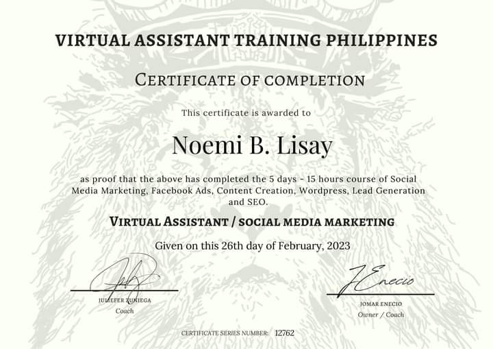 Social Media Marketing Training Certificate