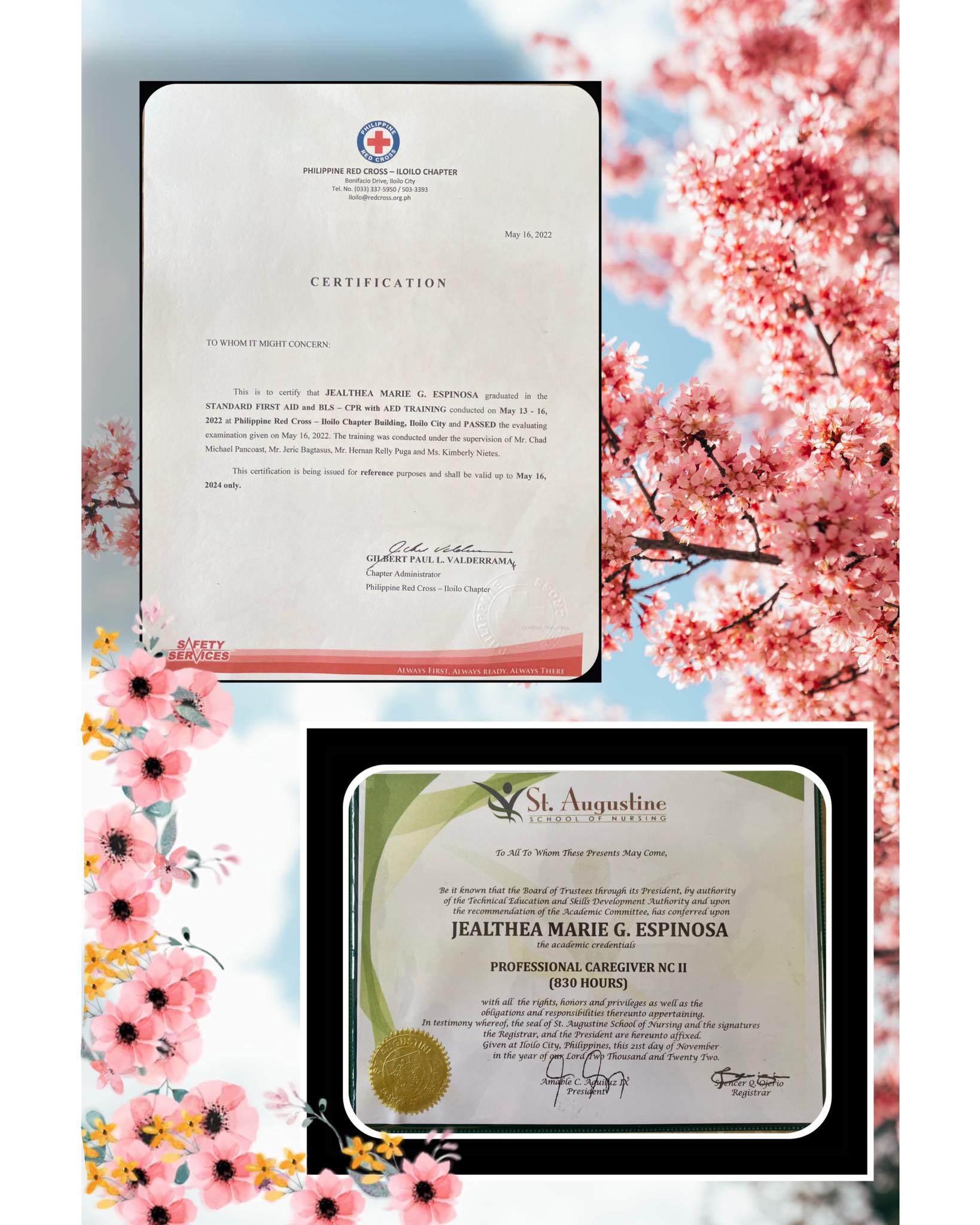 Red Cross Certificate