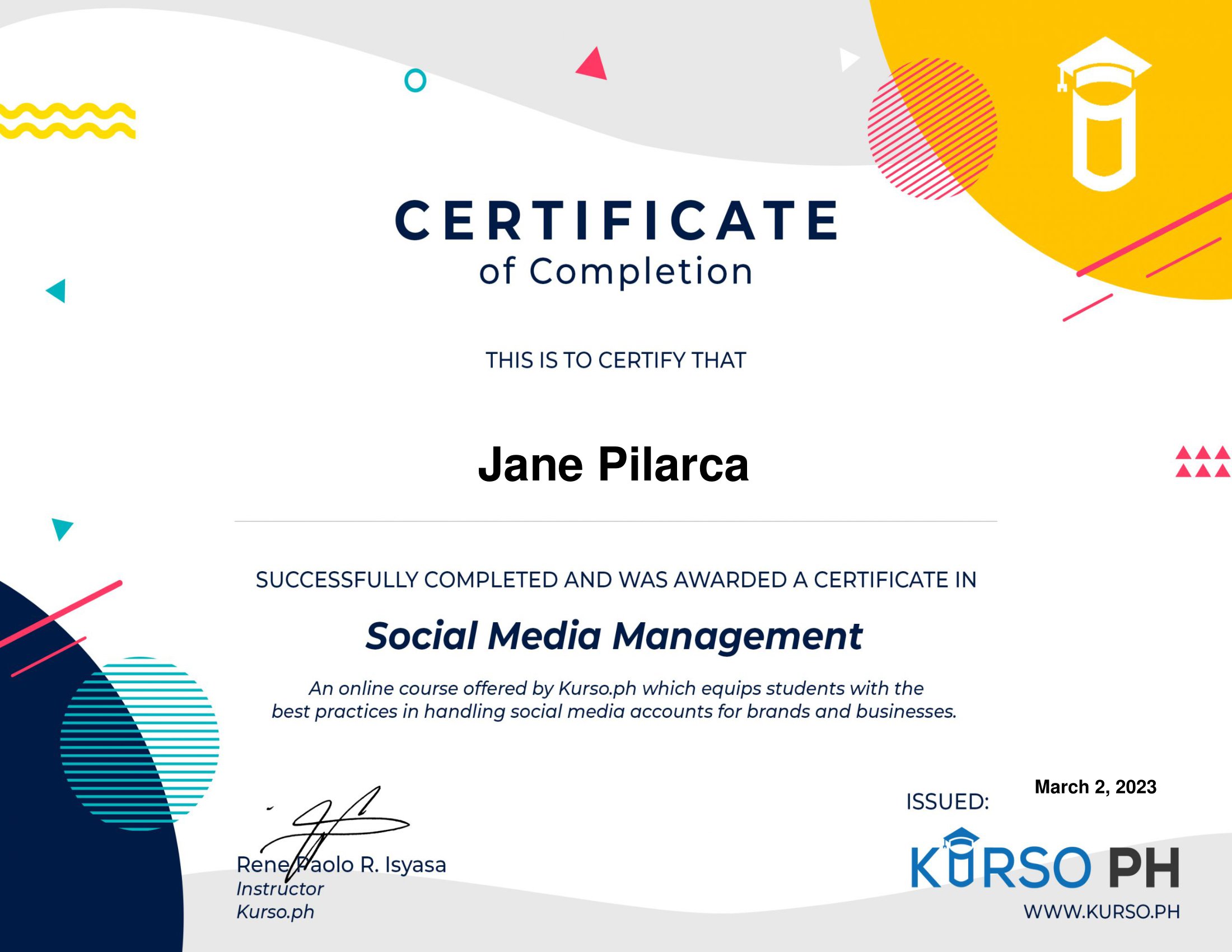 Social Media Management Training