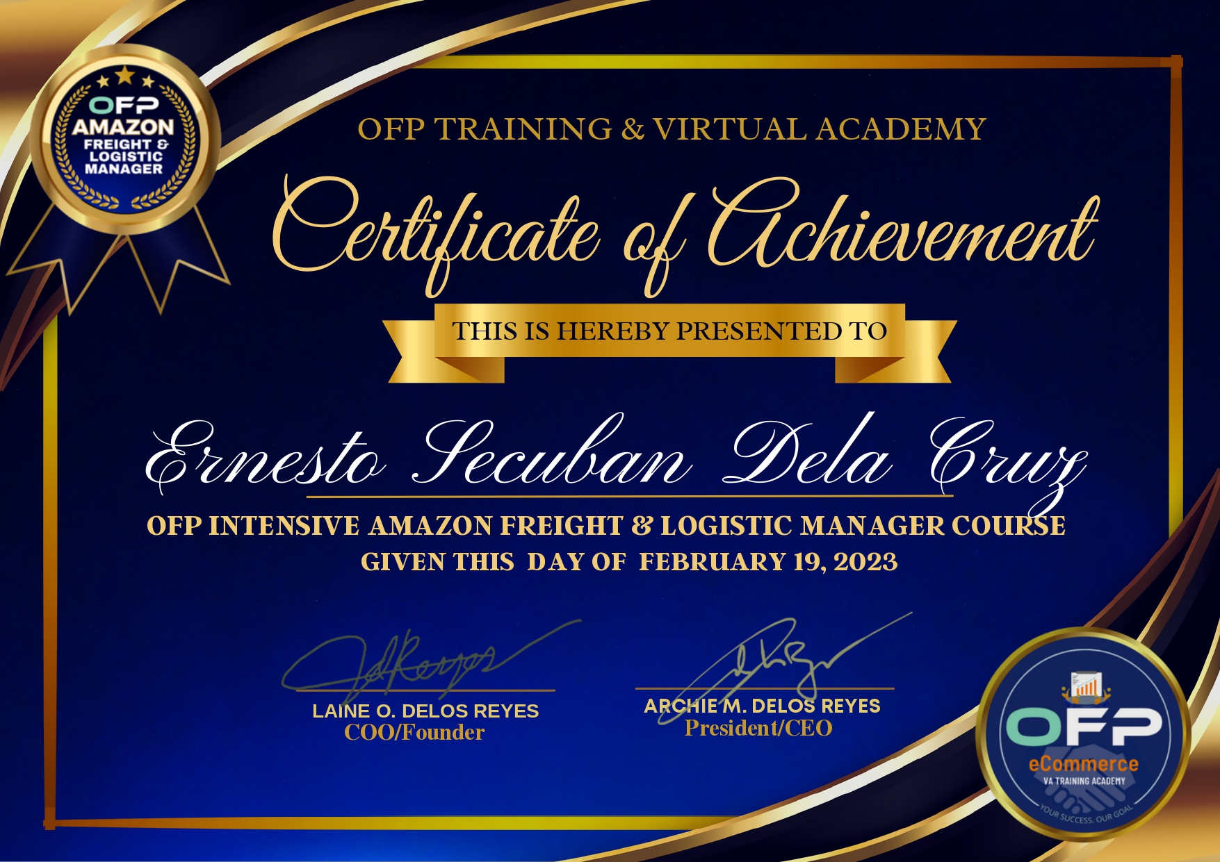 Amazon Freight and Logistic Manager