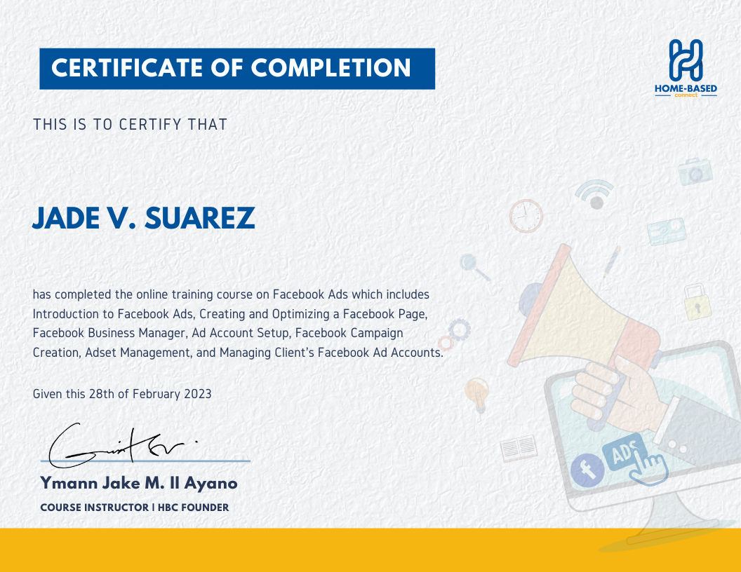 Facebook Ads Certificate