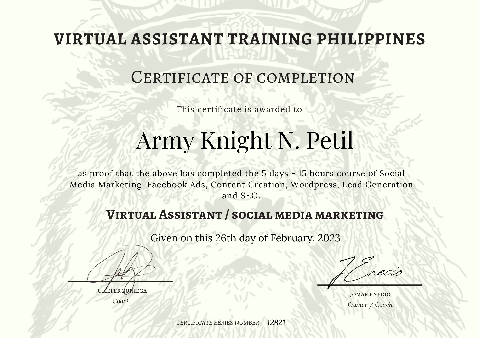 VIRTUAL ASSISTANT TRAINING PHILIPPINES