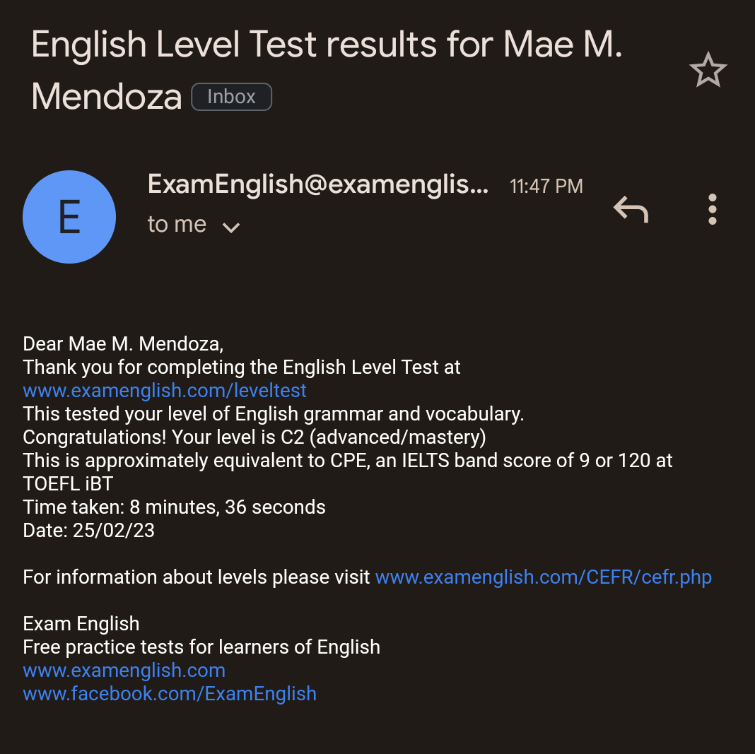 English Level Test