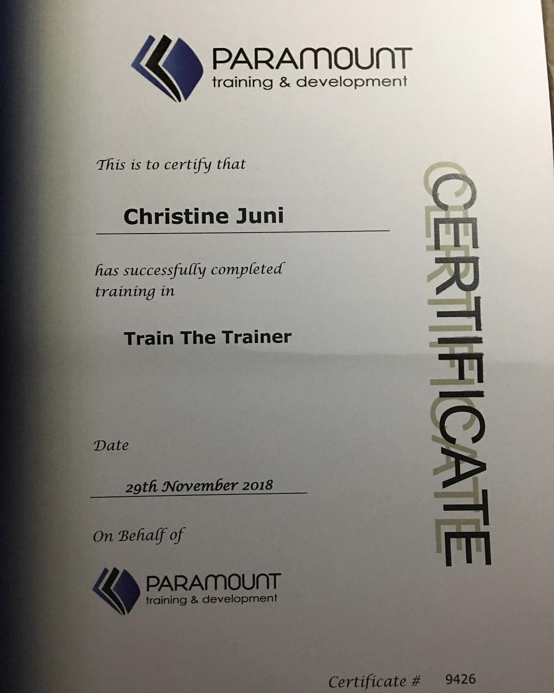 Train the Trainer