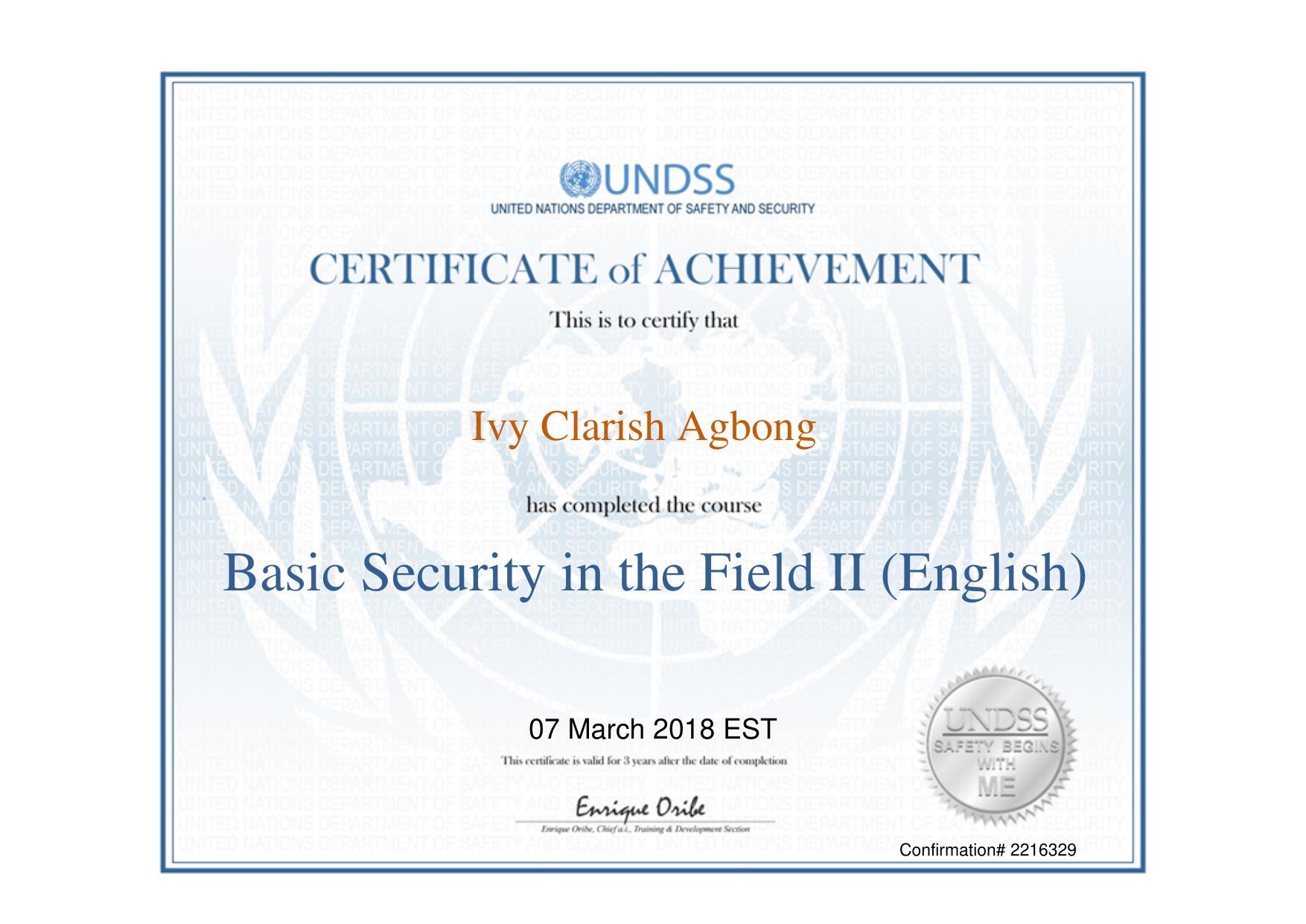 Basic Security in the Field II