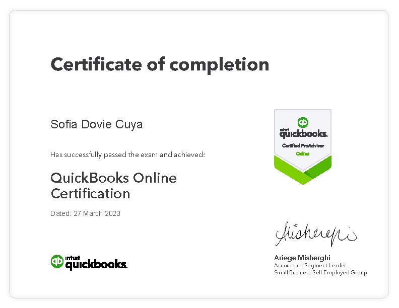 QuickBooks Online Certification