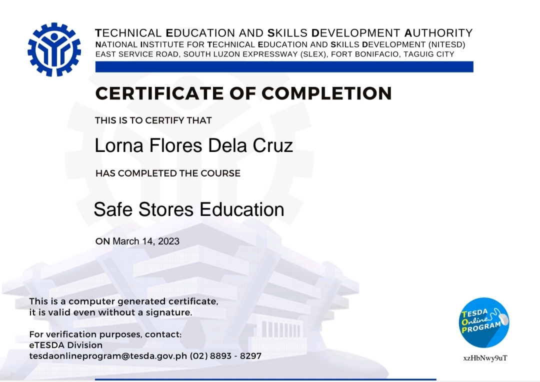 Safe Stores Education