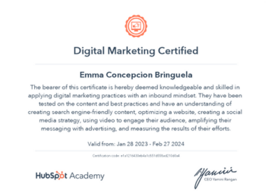 Digital Marketing by HubSpot Academy