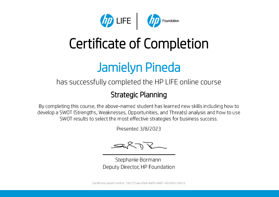 HP Life Online Course