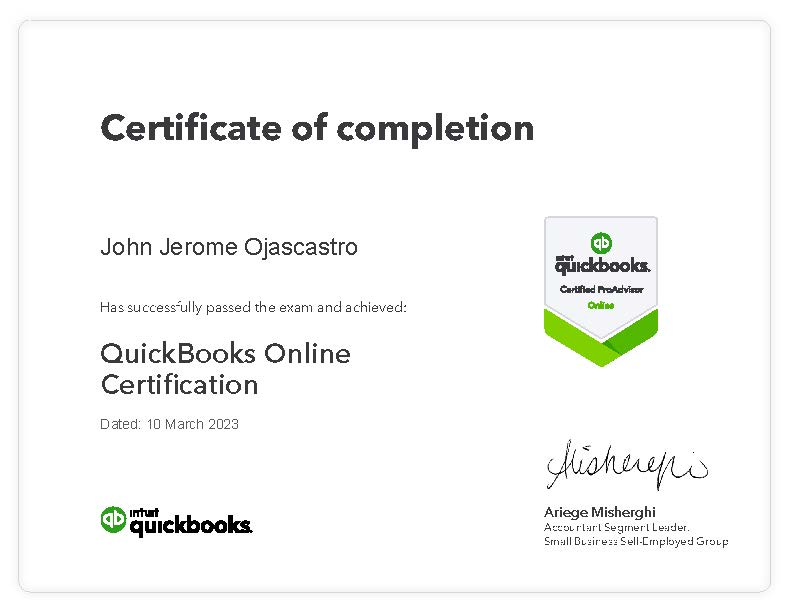 QBO Certification