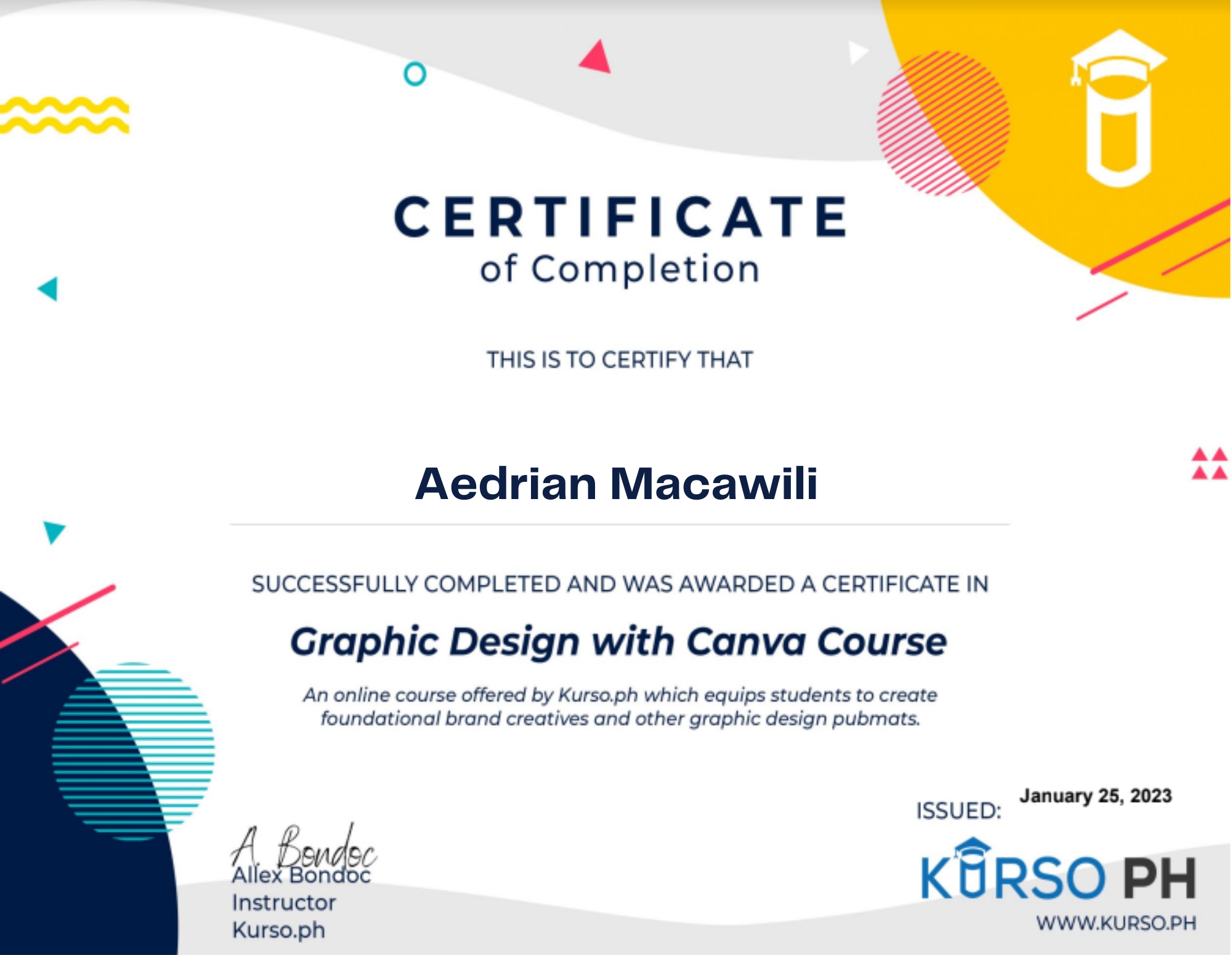 Certificate in Graphic Design with Canva