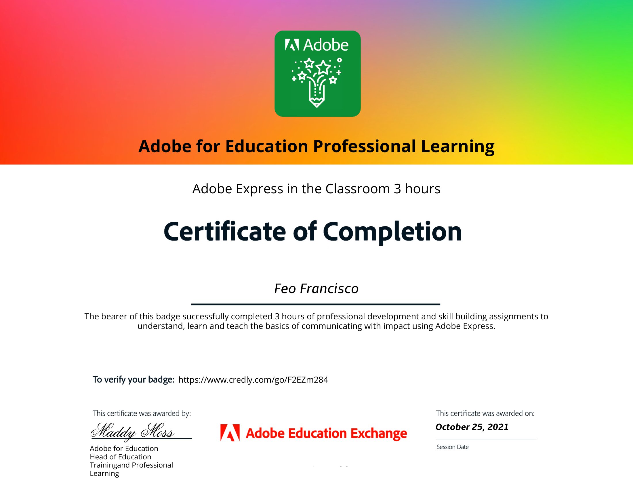 Adobe for Education Professional Learning