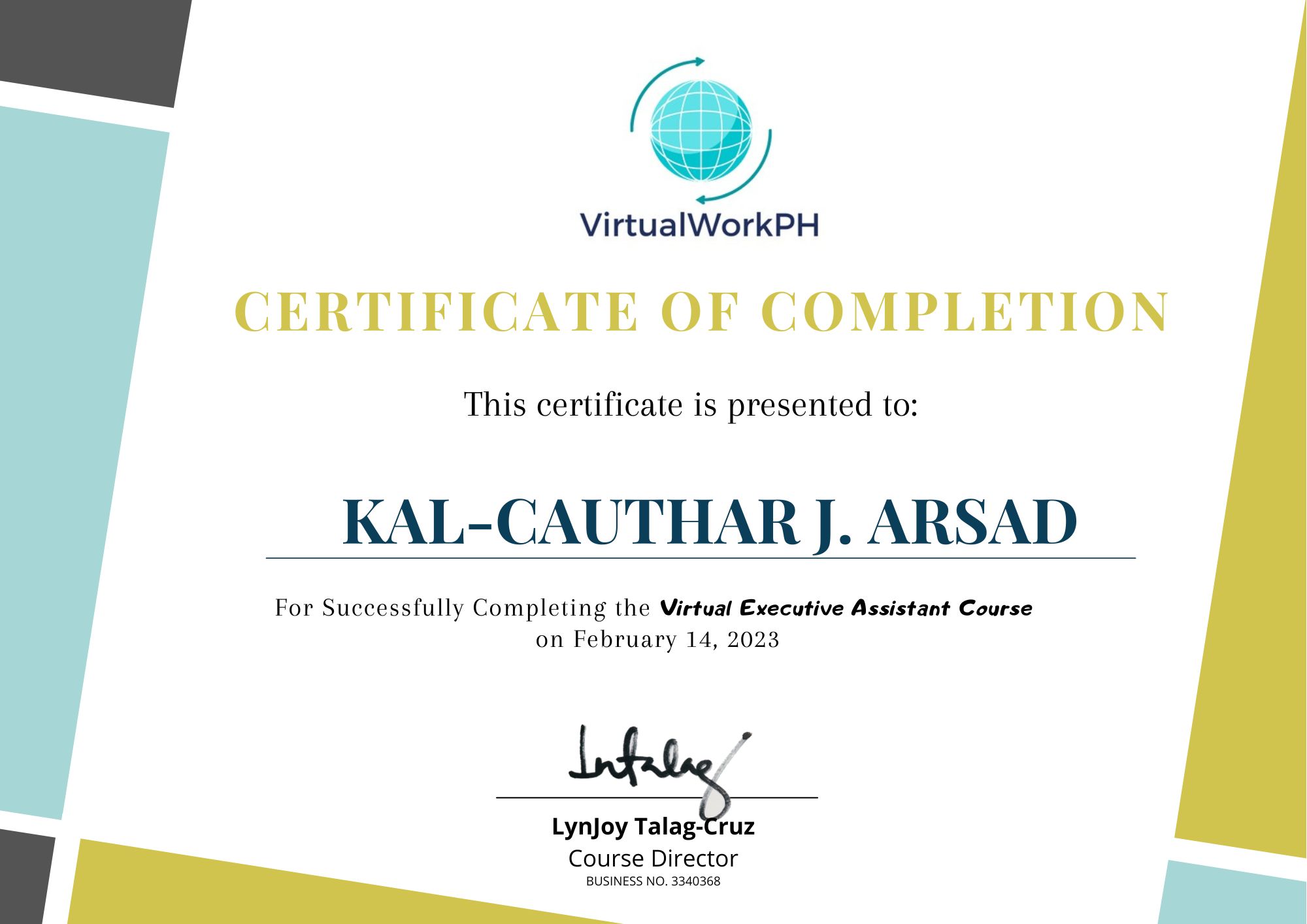 Virtual Executive Assistant Course