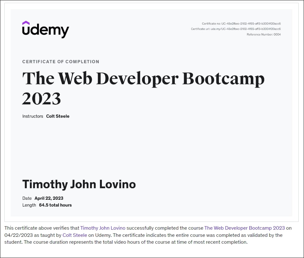 Web Developer Bootcamp 2023 (HTML, CSS, JavaScript)