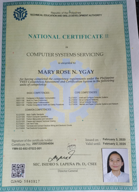 National Certificate II in Computer Systems Servicing