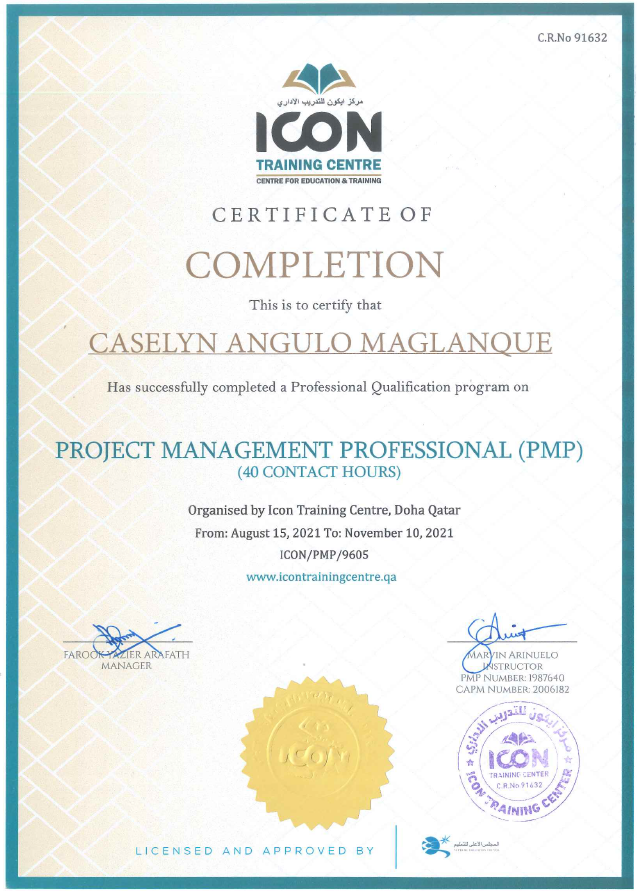 Project Management Certificate