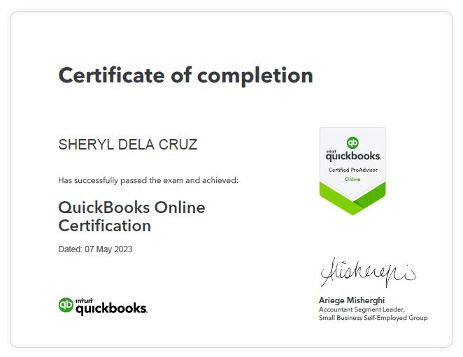 QB Intuit Online Certification