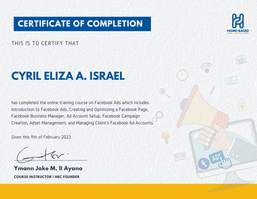 Facebook Ads Certificate