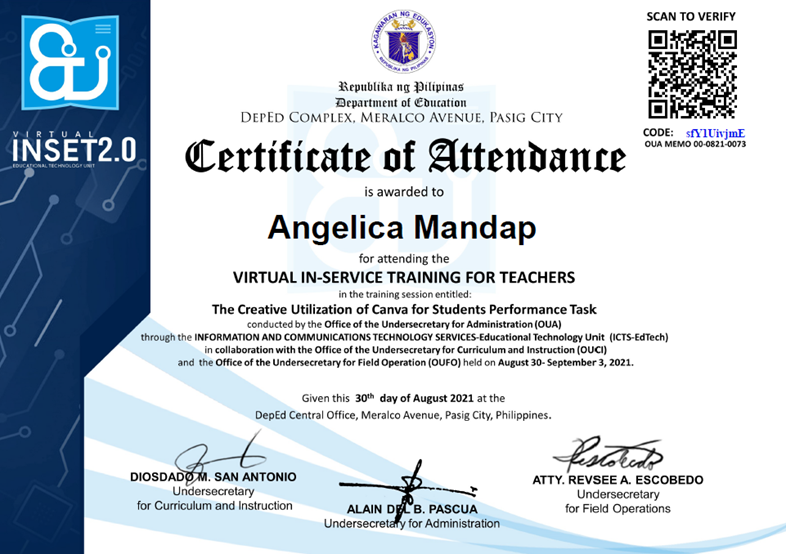 Canva for Education Certificate