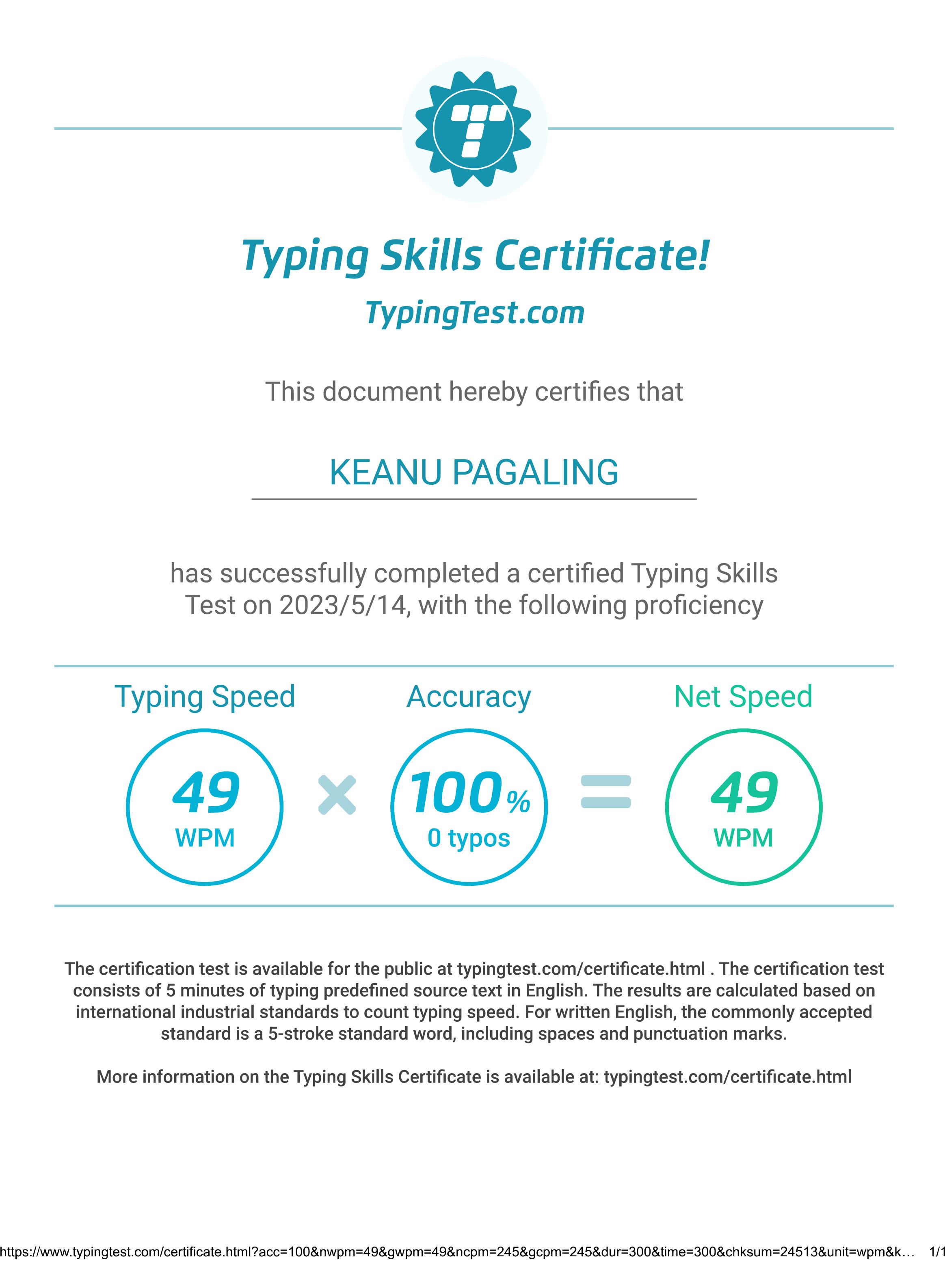 TYPING TEST