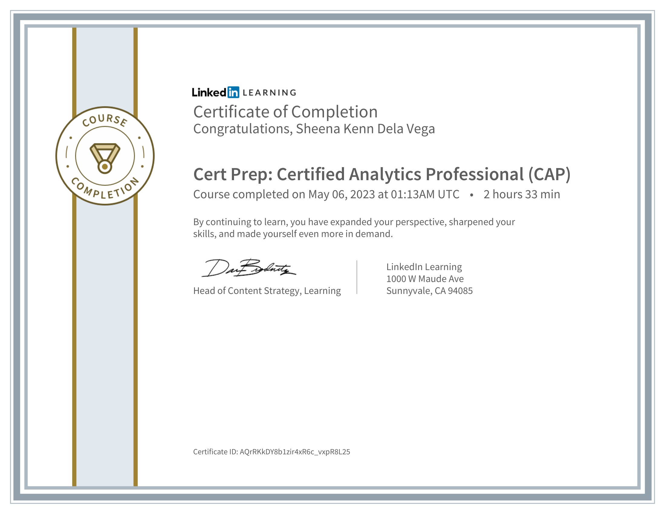 Cert Prep: Certified Analytics Professional