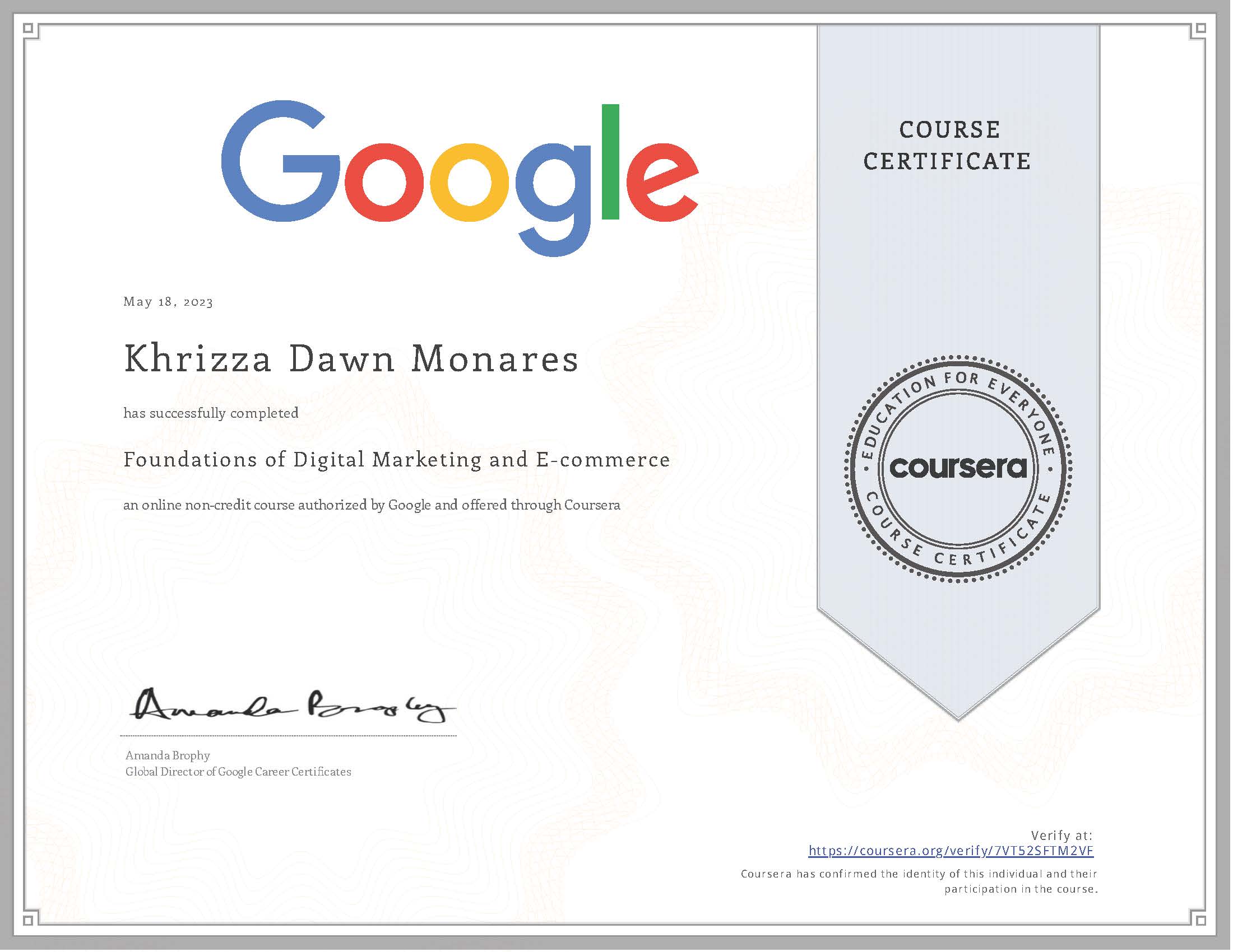 Foundations of Digital Marketing and E-Commerce - Google