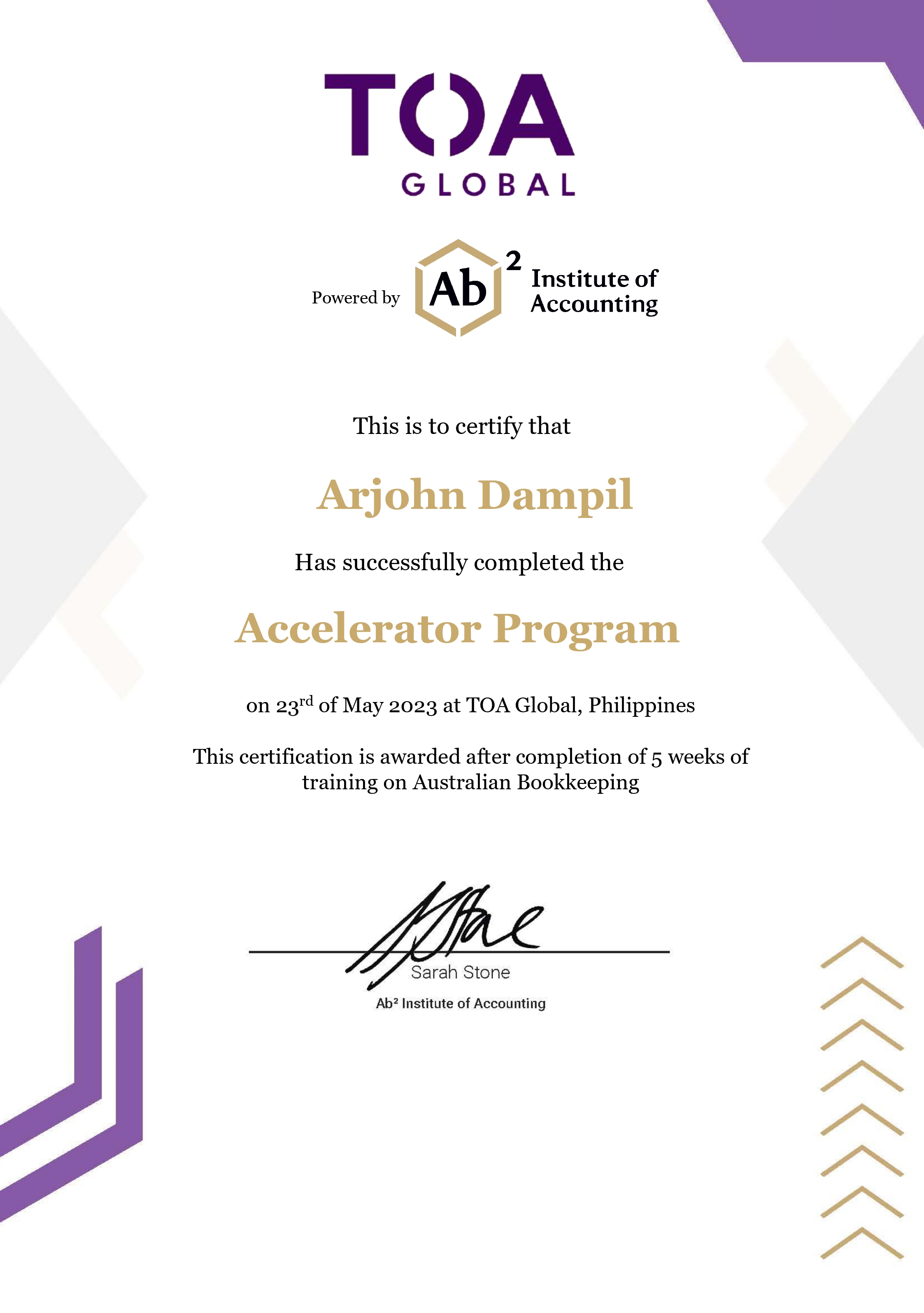 Accelerator Program