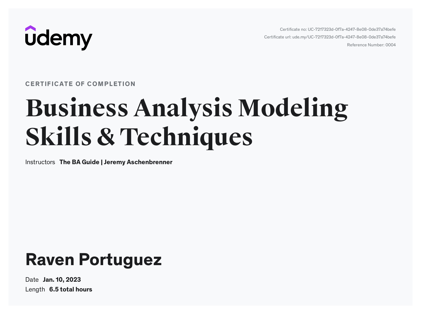 Business Analysis Modeling Skills  & Techniques