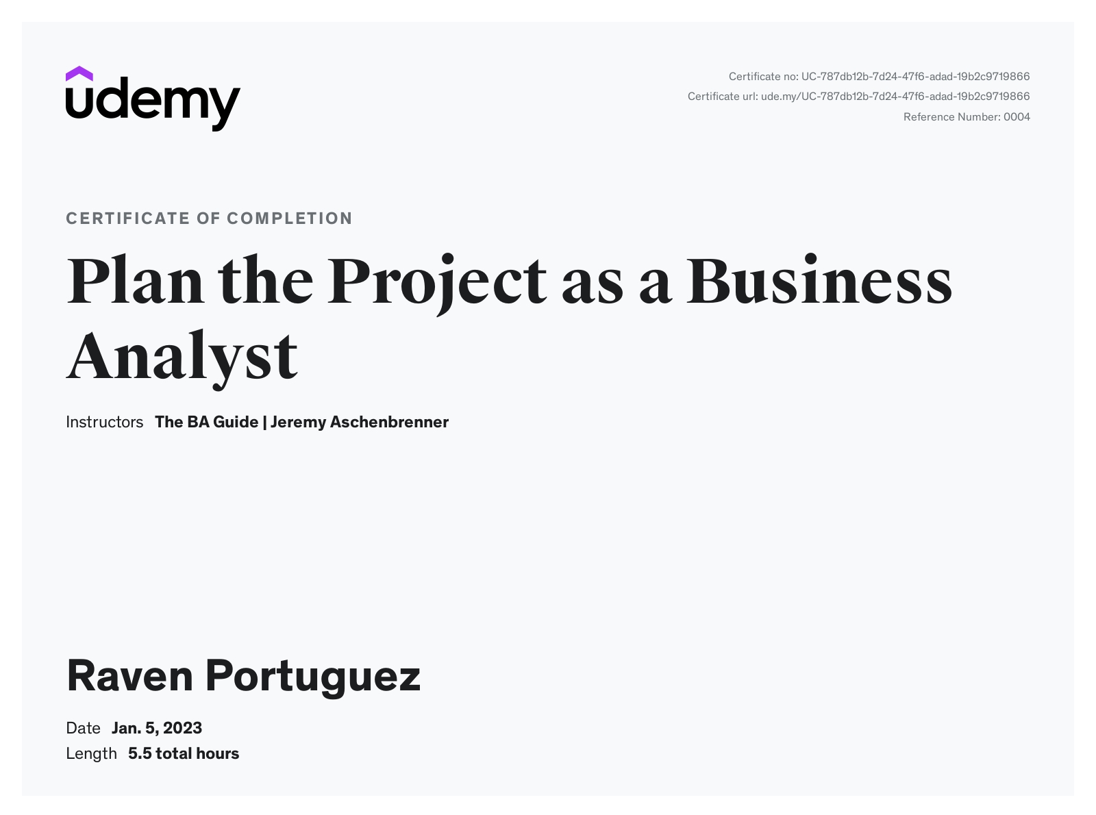 Plan the Project as a Business Analyst