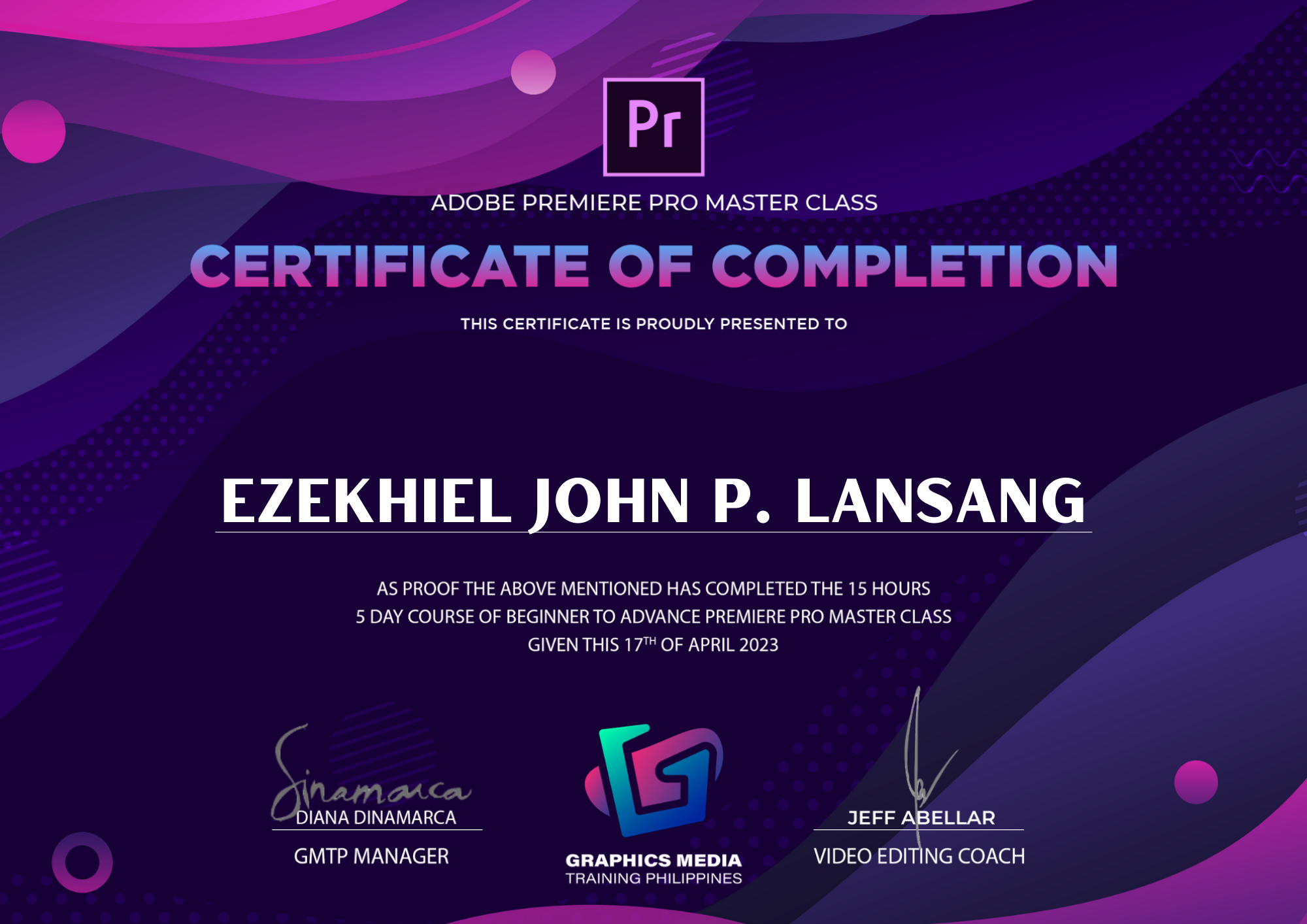 Professional Video Editing Certificate