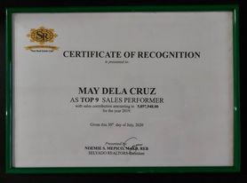 Certificate of Recognition