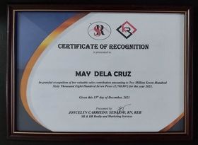 Certificate of Recognition