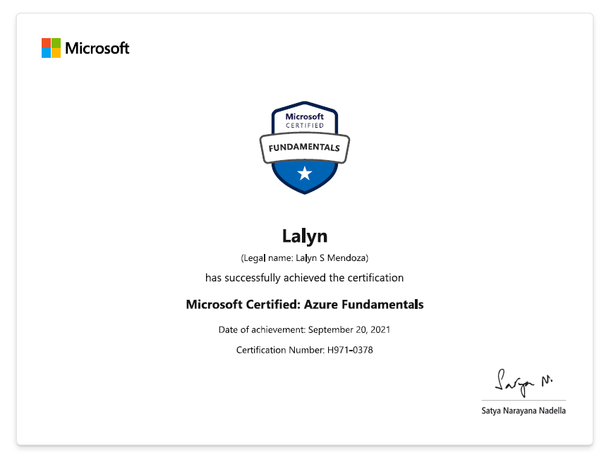 Microsoft Certified: Azure Fundamentals