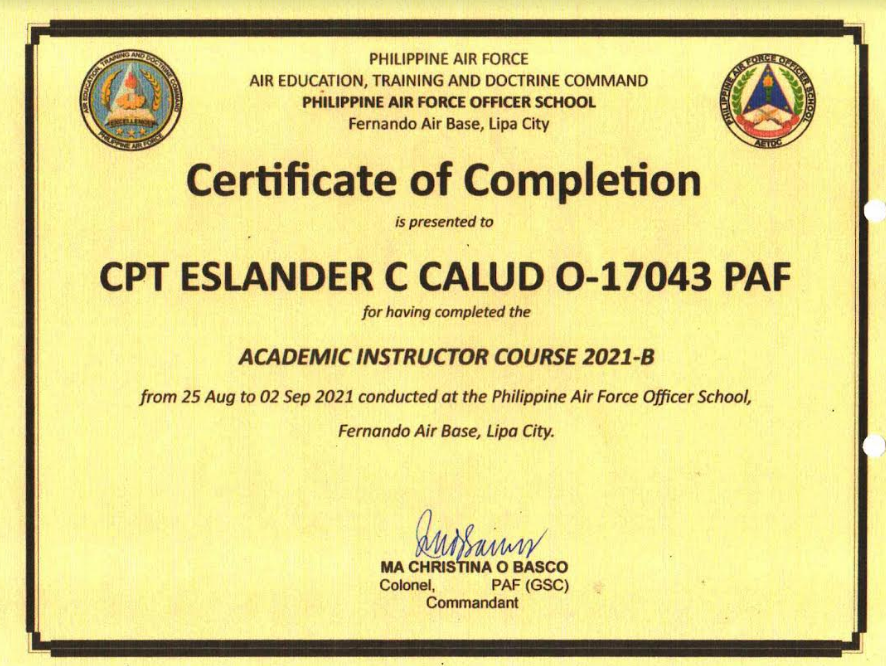 Academic Instructor Course