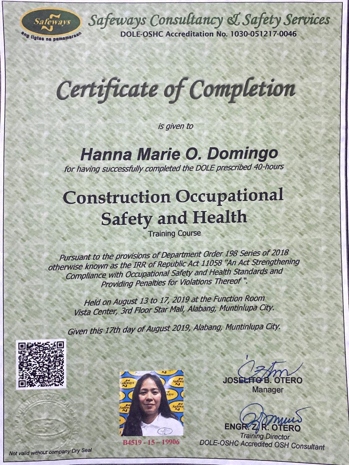 COSH-Constuction Occupational Safety and Health