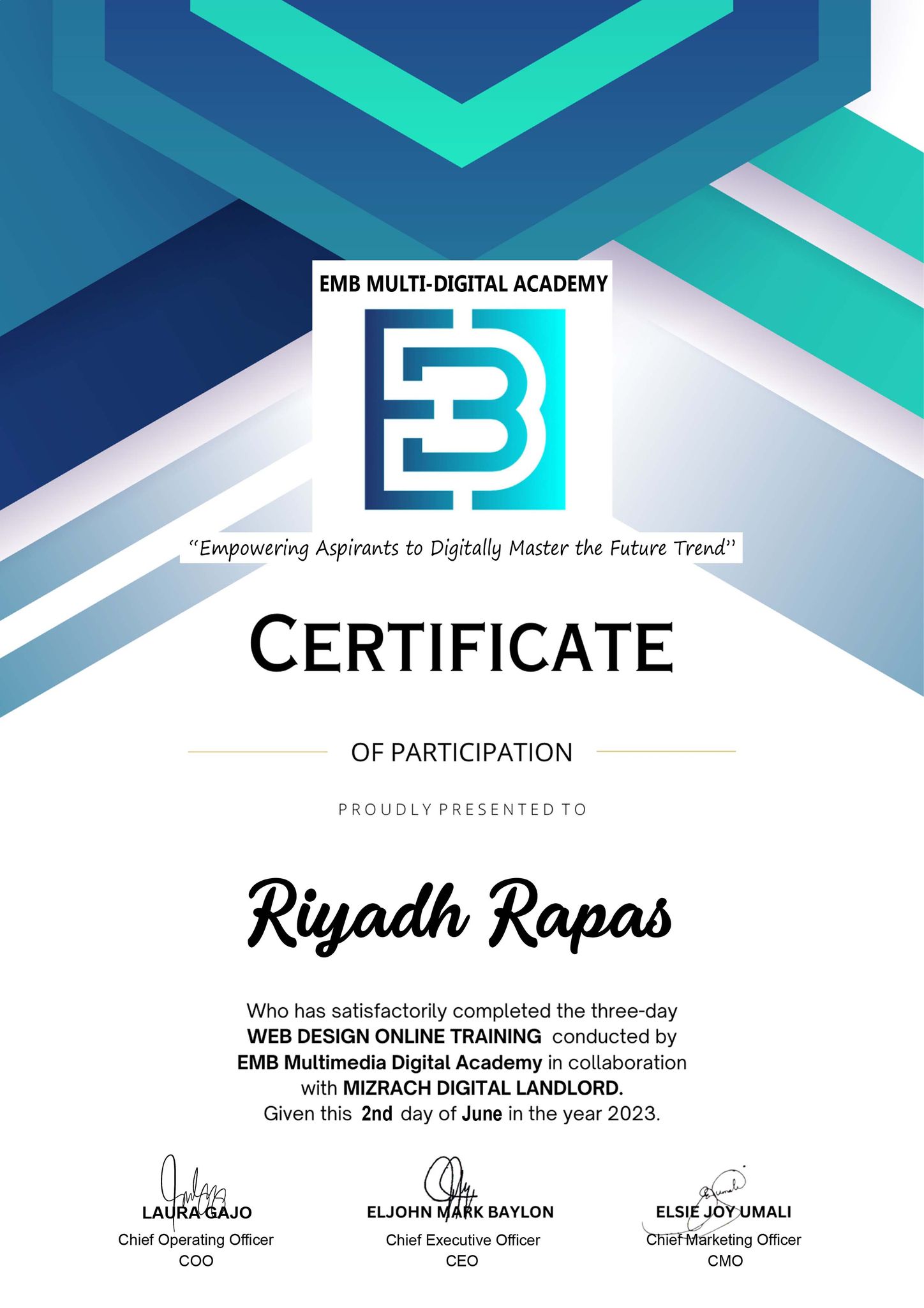 Web Design Certificate