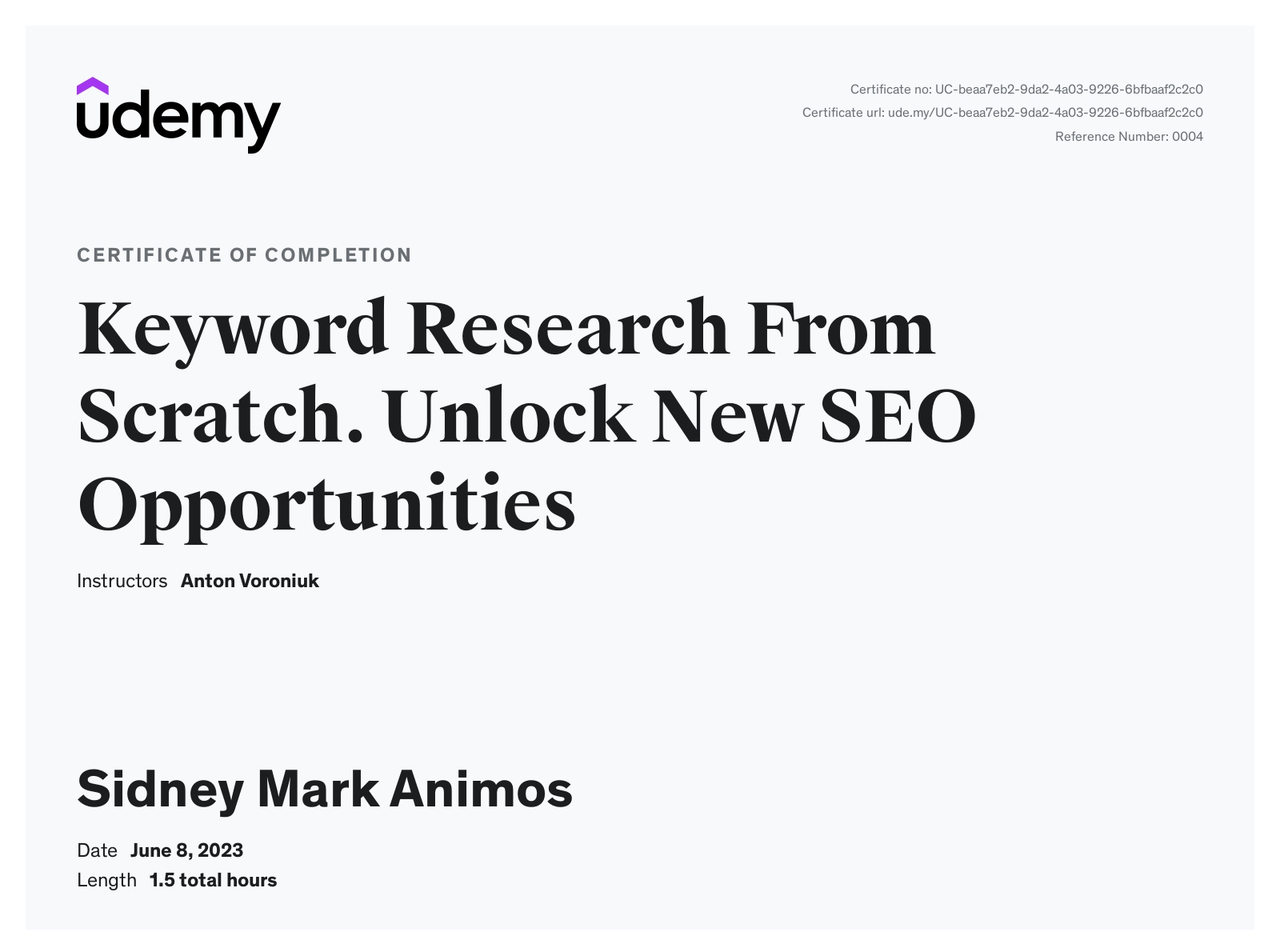 Keyword Research from Scratch