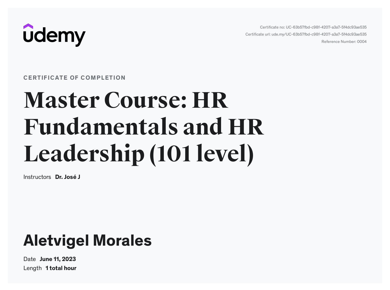 Master Course: HR Fundamentals and HR Leadership