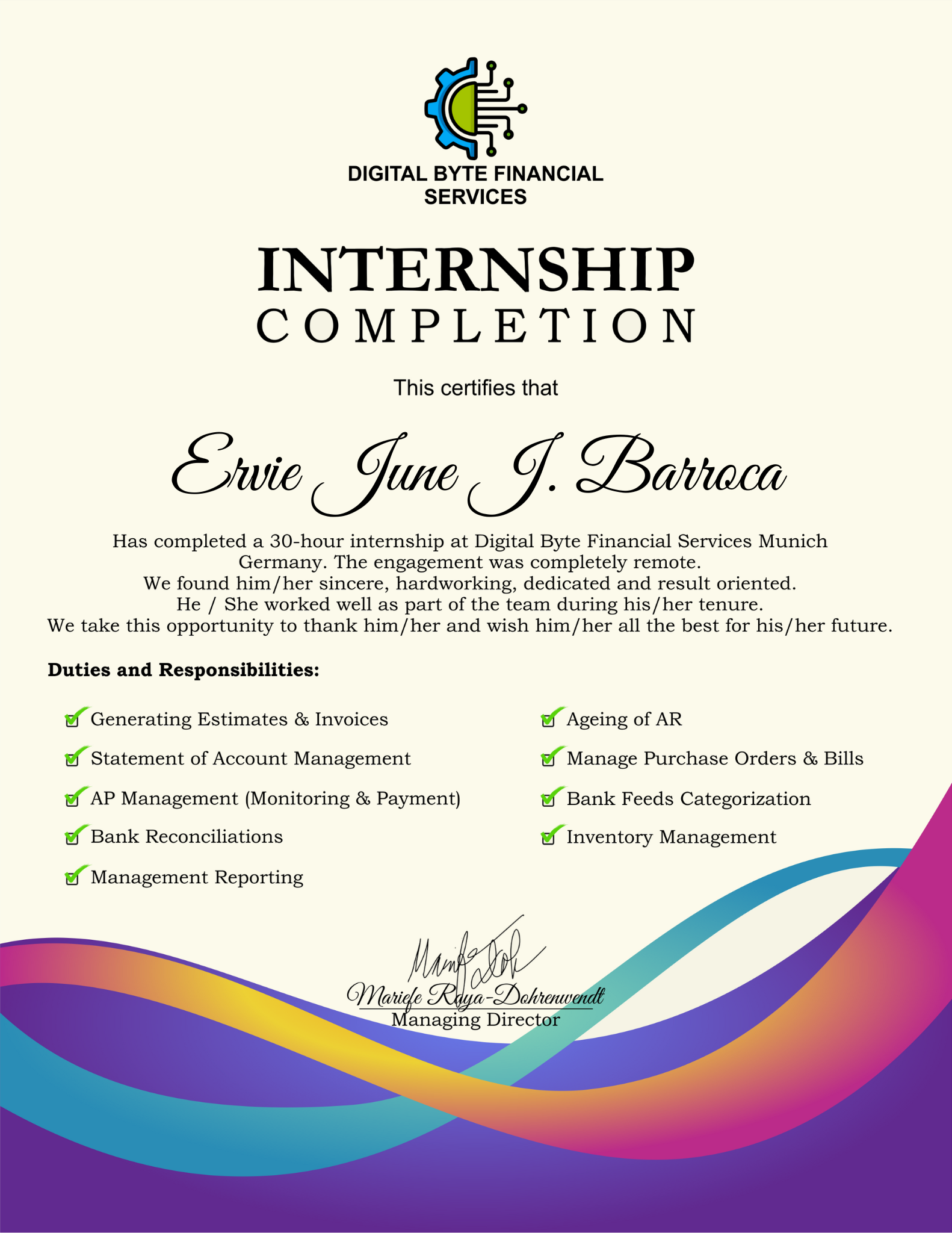 QBO Internship