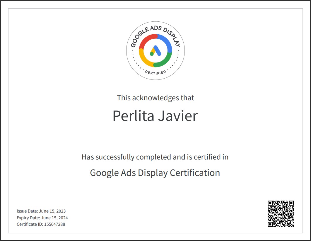 Google Ads Display Certification