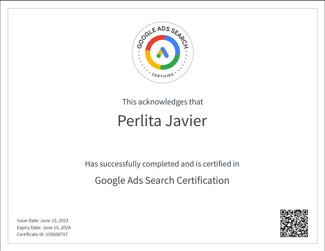 Google Ads Search Certification