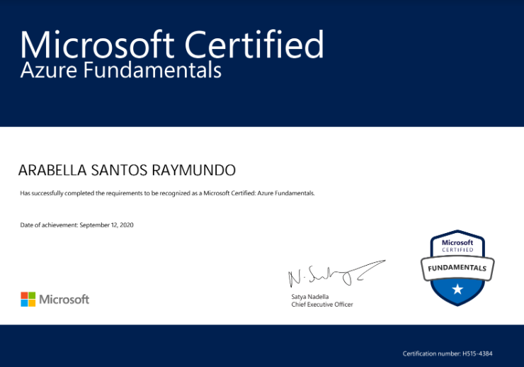 Microsoft Certified: Azure Fundamentals