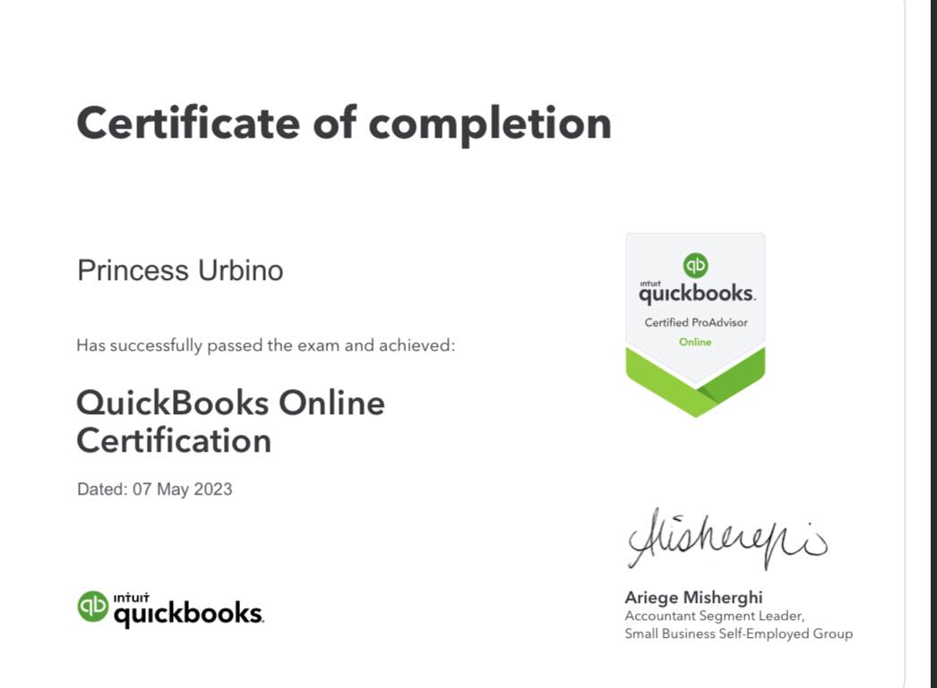 QUICKBOOKS CERTIFICATION