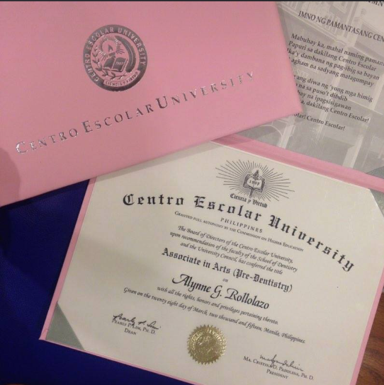 Associate in Arts Pre-Denttistry, CEU Manila