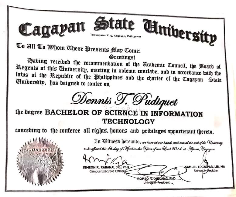 Bachelor of Science in Information Technology