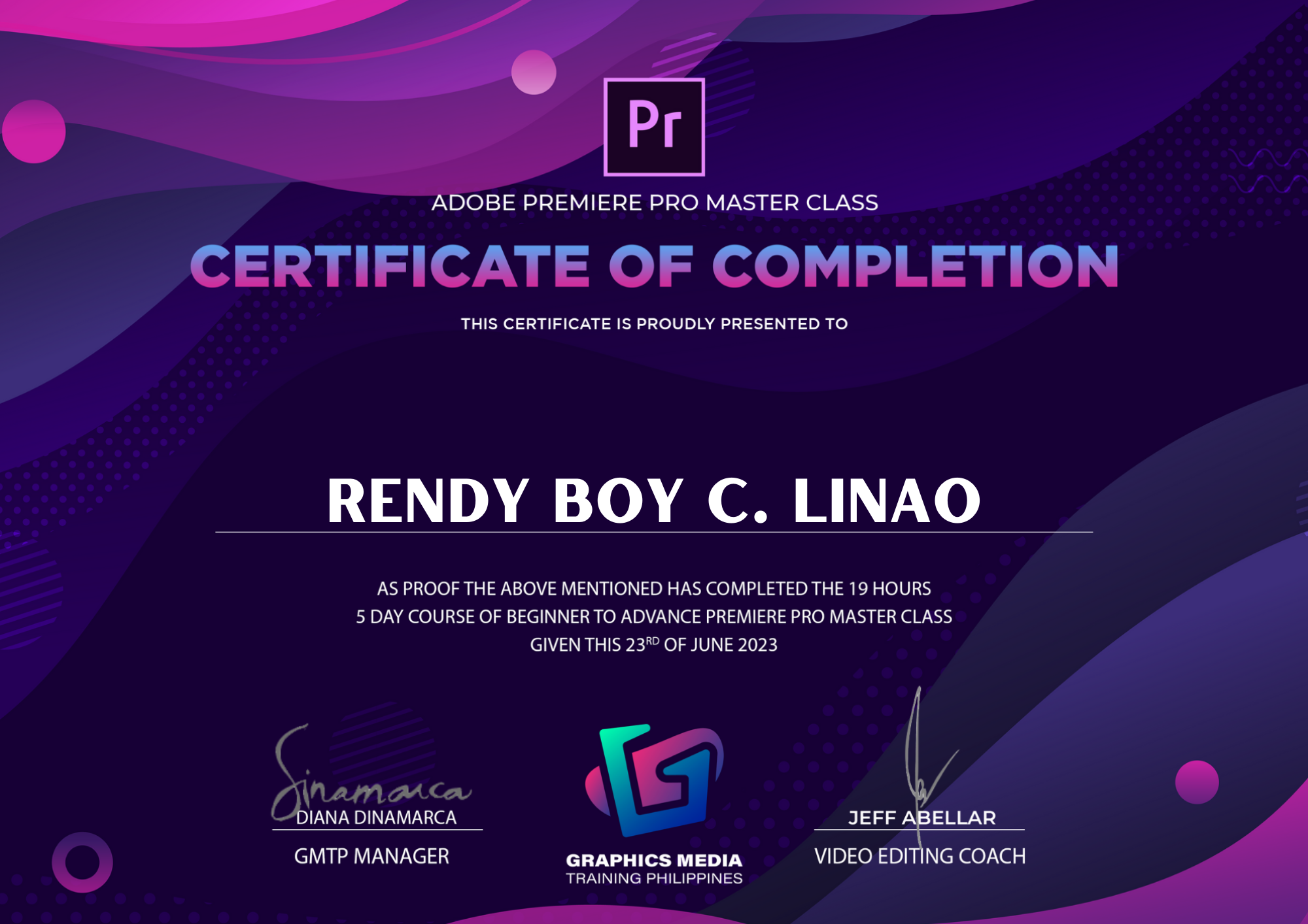 Video Editing Certificate