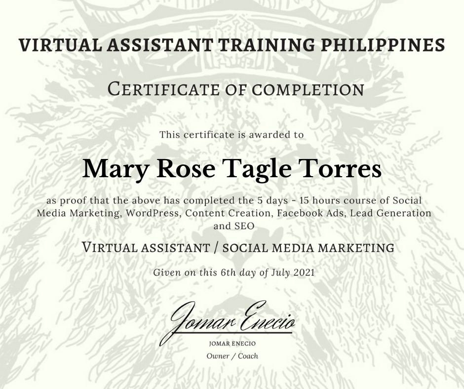 Virtual Assistant / Social Media Marketing