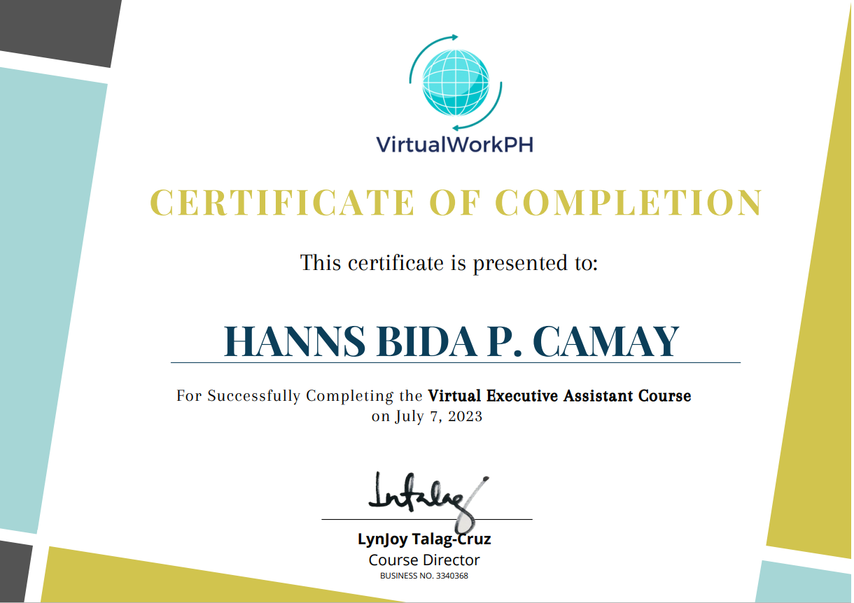 Virtual Executive Assistant Course