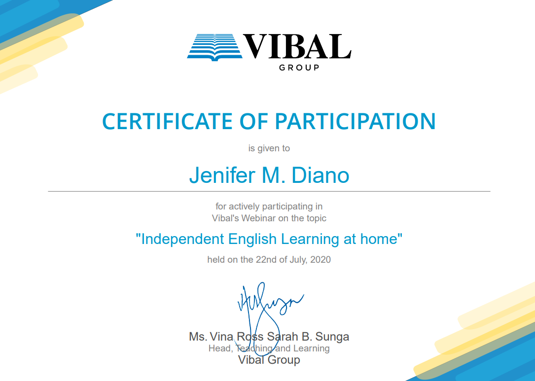 Independent English Learning at home